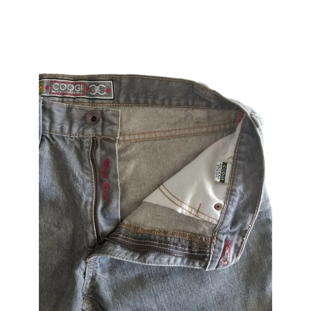 COOGI Melbourne Men's Cut Away Denim Shorts Gray Size‎ W34 Home Altered Length